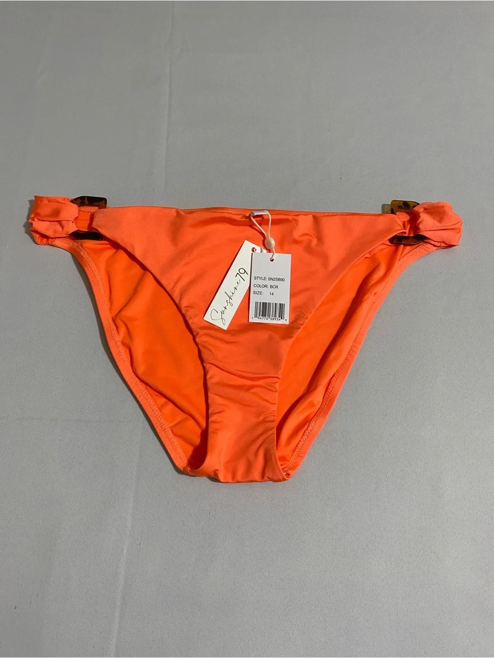 SUNSHINE 79 Side Shirred Hipster Bikini Bottom Women's Size 14